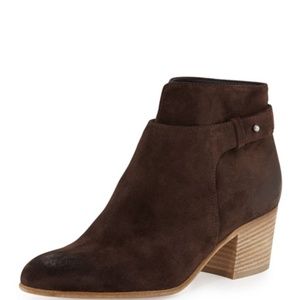 Vince Harriet Suede Ankle Bootie Sz - Brown 7.5